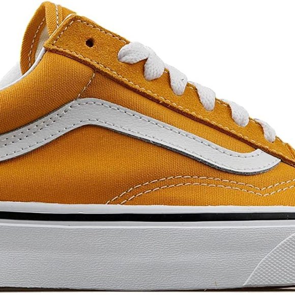 RARE Vans Unisex Old Skool Classic Skate Shoes Golden Yellow 4.5 Brand New - Picture 2 of 5